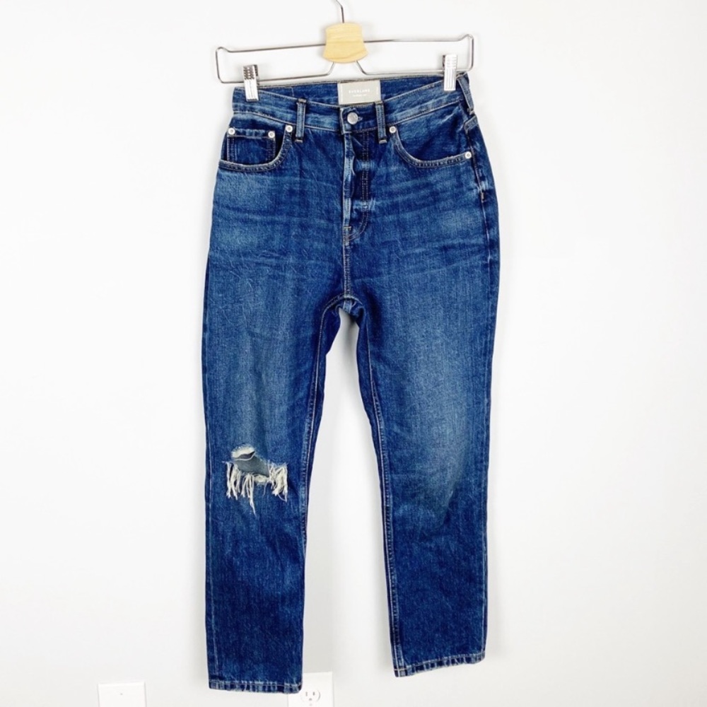 Everlane Button Fly The Cheeky Crop Jeans